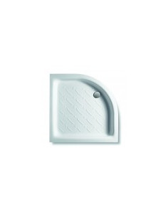 Piatti Doccia Ceramica Pozzi Ginori.White Corner Shower Tray Basic 900x900 H 100 Quaranta Ceramiche