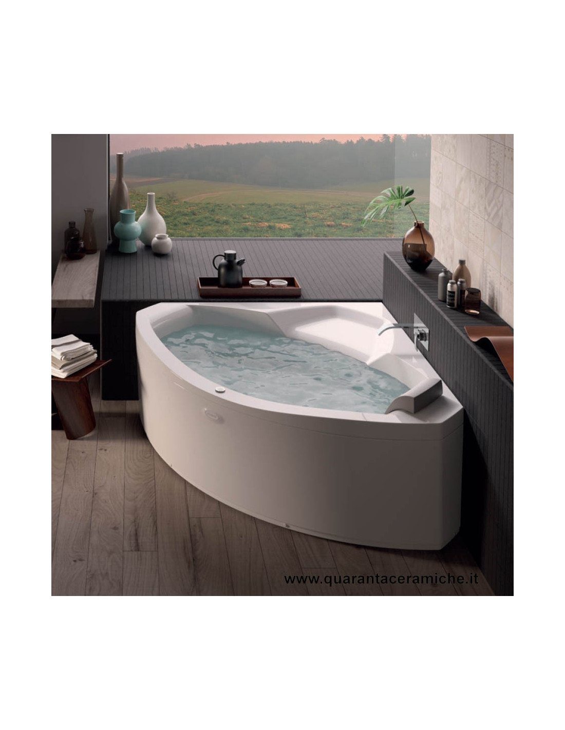 Bagno Moderno Con Vasca Idromassaggio.Jacuzzi Uma Vasca Idromassaggio Ad Angolo Es030022411 Al Miglior Prezz