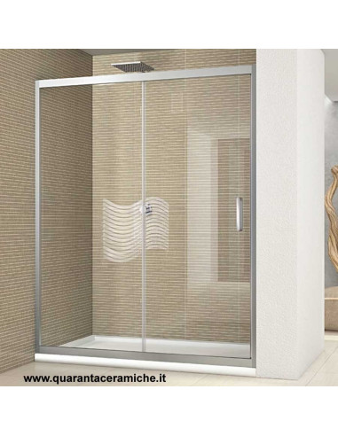 Cabina Doccia A Nicchia.Box Doccia Nicchia 120 Cm Cristallo 6 Mm Quaranta Ceramiche Srl