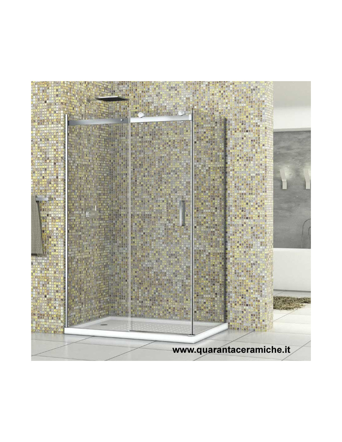 Box Doccia Nicchia 120.Nicchia 120 Cristallo 8 Mm Quaranta Ceramiche Srl