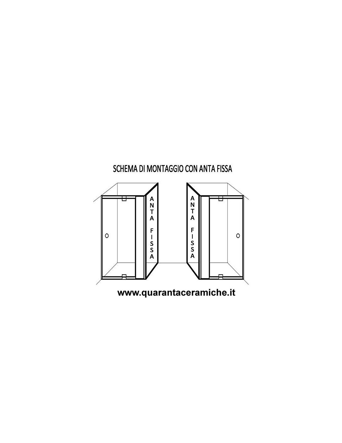 Box doccia 70x120  Quaranta Ceramiche srl