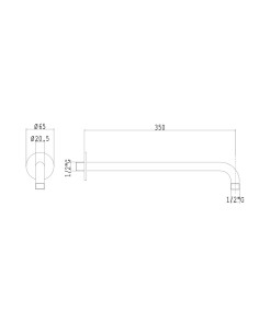 Altezza Soffione Doccia A Parete.Zazzeri Z316 Braccio Doccia Soffione Doccetta E Miscelatore