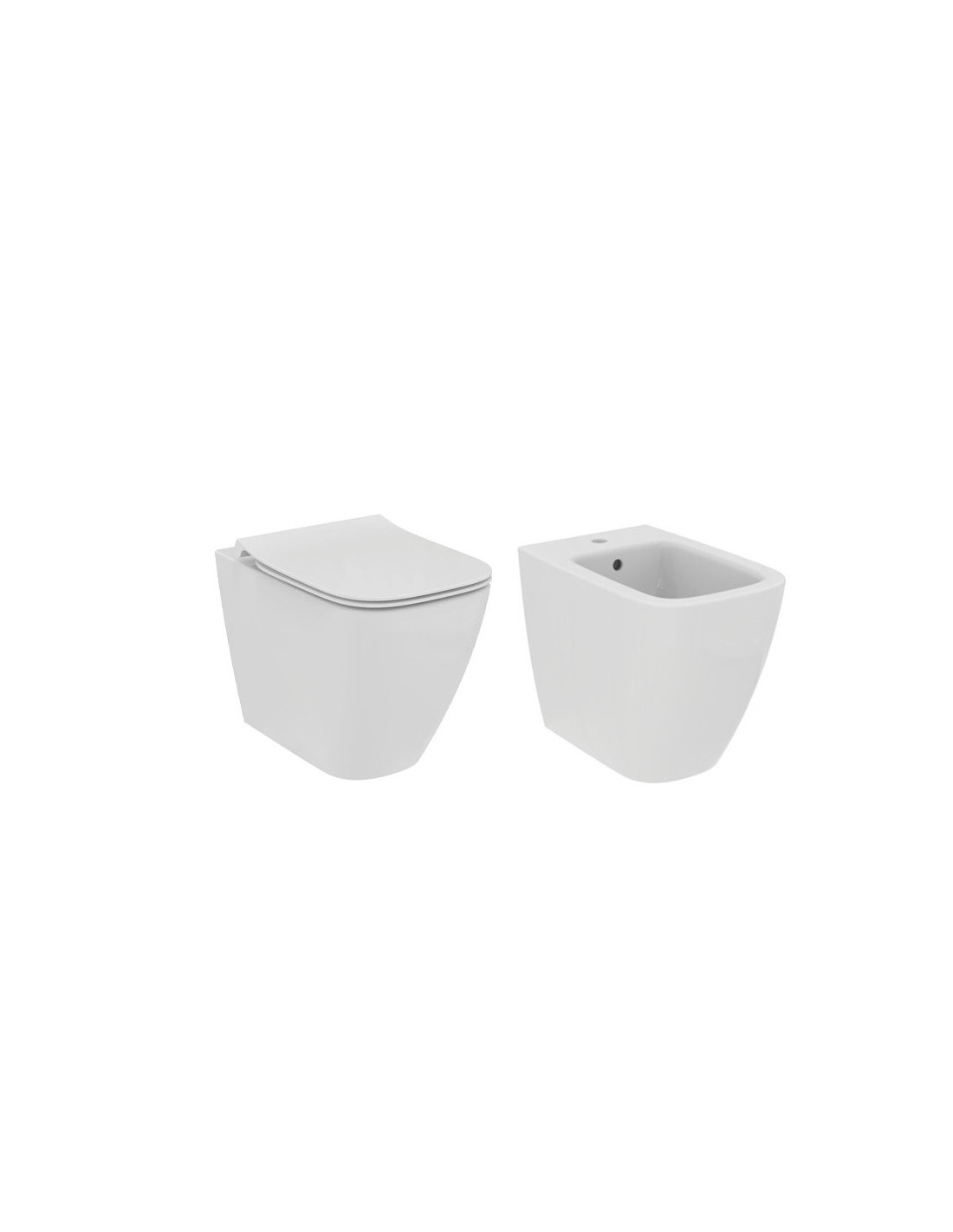 Sanitari Filo Muro Ideal Standard I.Life B Vaso, Bidet E Coprivaso