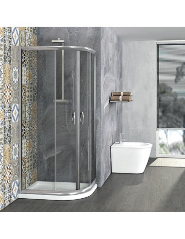 Cabina Doccia 70x90 Semicircolare.Box Doccia Angolare 70x90 Quaranta Ceramiche