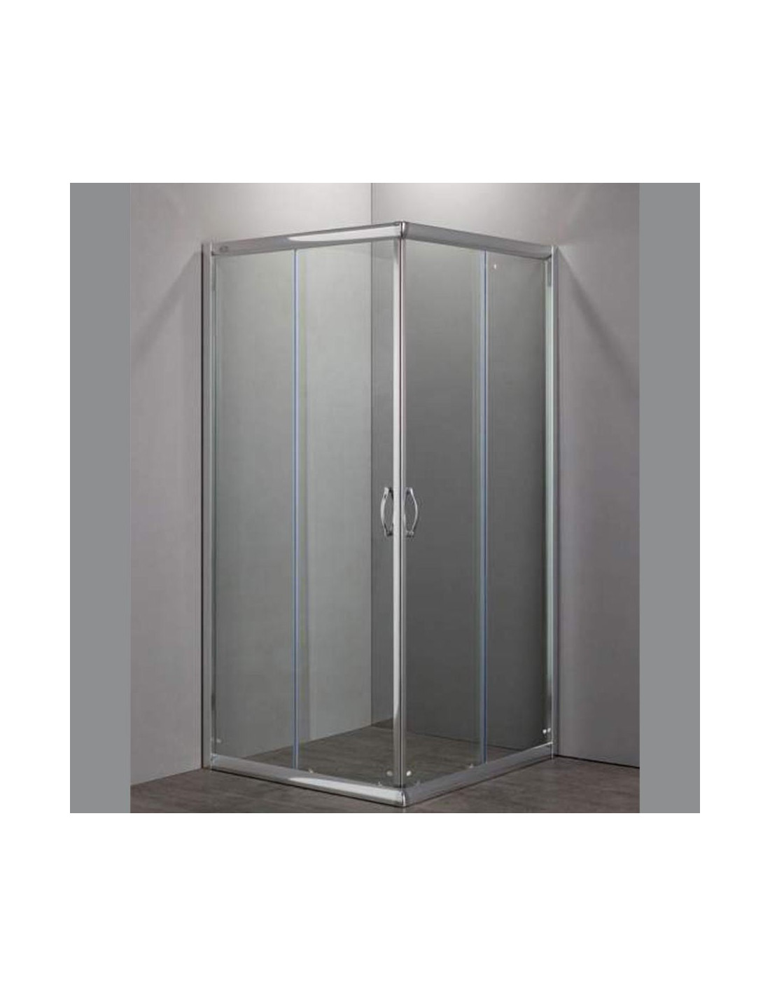 Box Doccia 80 X 80.Square Shower Enclosure Zaffiro 80x80 Clear Glass 6 Mm